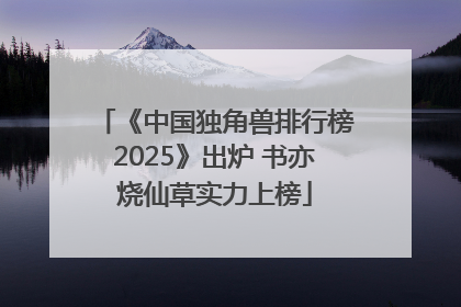 《中国独角兽排行榜2025》出炉 书亦烧仙草实力上榜
