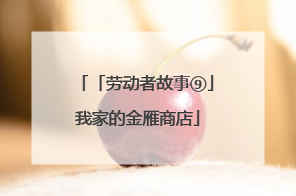 「劳动者故事⑨」我家的金雁商店