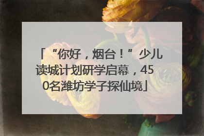 “你好，烟台！”少儿读城计划研学启幕，450名潍坊学子探仙境