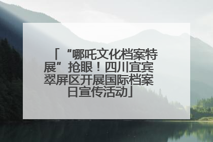 “哪吒文化档案特展”抢眼！四川宜宾翠屏区开展国际档案日宣传活动