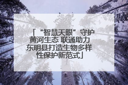 “智慧天眼”守护黄河生态 联通助力东明县打造生物多样性保护新范式