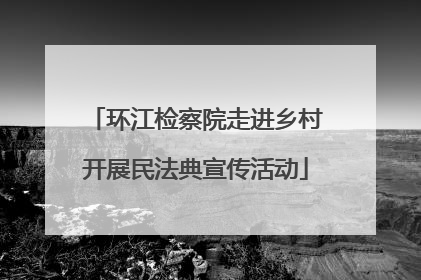 环江检察院走进乡村开展民法典宣传活动