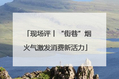 现场评丨“街巷”烟火气激发消费新活力