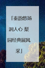 秦韵悠扬润人心 梨园经典展风采