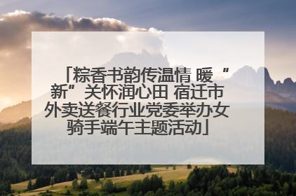 粽香书韵传温情 暖“新”关怀润心田 宿迁市外卖送餐行业党委举办女骑手端午主题活动