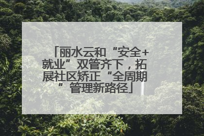 丽水云和“安全+就业”双管齐下，拓展社区矫正“全周期”管理新路径