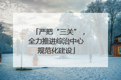 严把“三关”，全力推进综治中心规范化建设