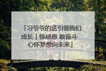 习爷爷的话引领我们成长｜懂感恩 敢奋斗 心怀梦想向未来