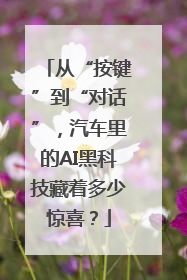 从“按键”到“对话”，汽车里的AI黑科技藏着多少惊喜？