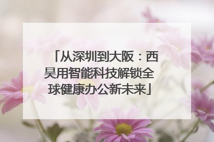 从深圳到大阪：西昊用智能科技解锁全球健康办公新未来
