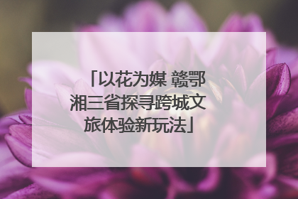 以花为媒 赣鄂湘三省探寻跨城文旅体验新玩法