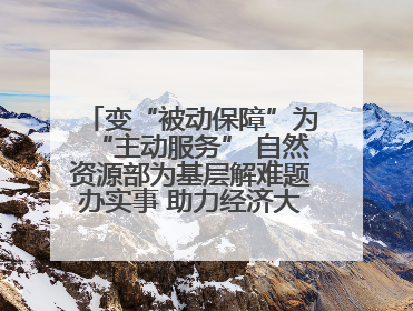 变“被动保障”为“主动服务” 自然资源部为基层解难题办实事 助力经济大省挑大梁