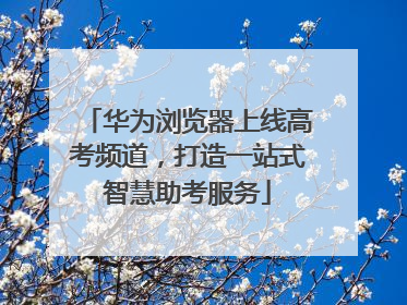 华为浏览器上线高考频道，打造一站式智慧助考服务