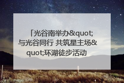 光谷南举办"与光谷同行 共筑星主场"环湖徒步活动 吸引500余名市民参与