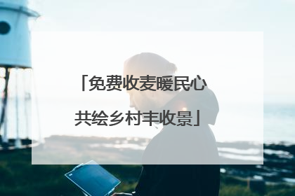 免费收麦暖民心 共绘乡村丰收景