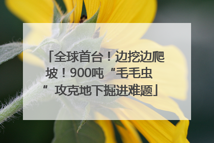 全球首台！边挖边爬坡！900吨“毛毛虫”攻克地下掘进难题