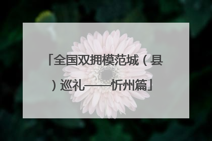 全国双拥模范城（县）巡礼——忻州篇