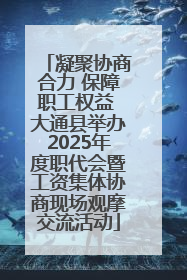 凝聚协商合力 保障职工权益 大通县举办2025年度职代会暨工资集体协商现场观摩交流活动