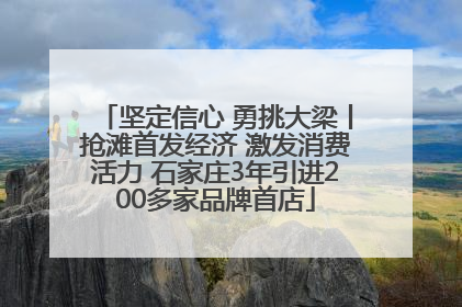 坚定信心 勇挑大梁丨抢滩首发经济 激发消费活力 石家庄3年引进200多家品牌首店