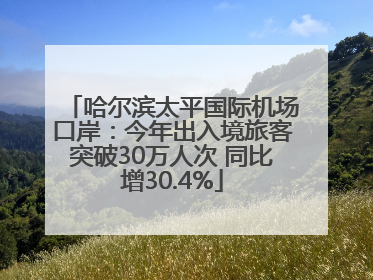 哈尔滨太平国际机场口岸：今年出入境旅客突破30万人次 同比增30.4%