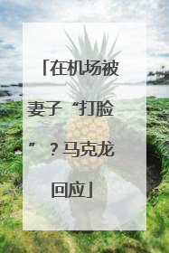 在机场被妻子“打脸”？马克龙回应
