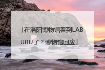 在洛阳博物馆看到LABUBU了？博物馆回应