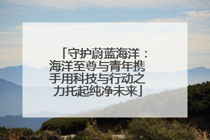 守护蔚蓝海洋：海洋至尊与青年携手用科技与行动之力托起纯净未来