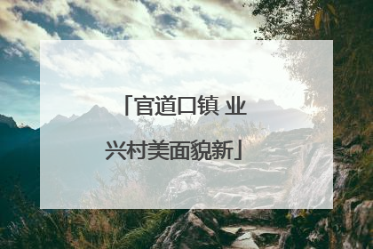 官道口镇 业兴村美面貌新