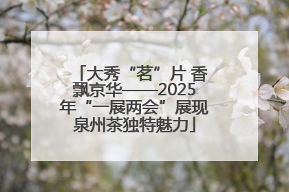 大秀“茗”片 香飘京华——2025年“一展两会”展现泉州茶独特魅力