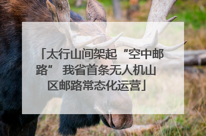 太行山间架起“空中邮路” 我省首条无人机山区邮路常态化运营