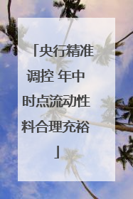 央行精准调控 年中时点流动性料合理充裕
