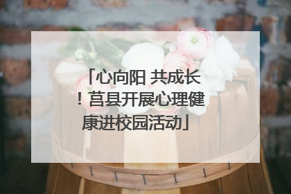 心向阳 共成长！莒县开展心理健康进校园活动
