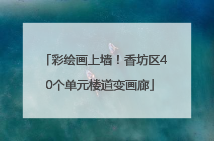 彩绘画上墙！香坊区40个单元楼道变画廊