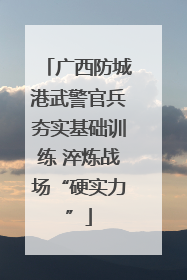 广西防城港武警官兵夯实基础训练 淬炼战场“硬实力”