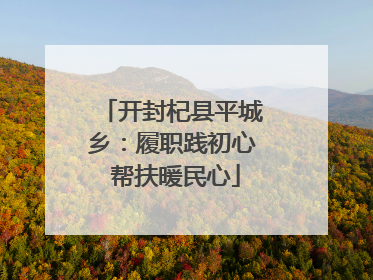 开封杞县平城乡：履职践初心 帮扶暖民心