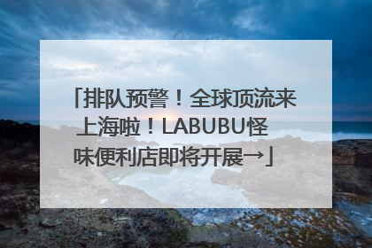 排队预警！全球顶流来上海啦！LABUBU怪味便利店即将开展→