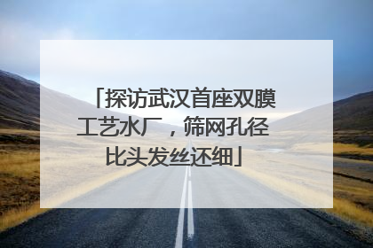 探访武汉首座双膜工艺水厂，筛网孔径比头发丝还细