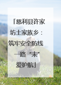慈利县许家坊土家族乡：筑牢安全防线 一路“未”爱护航