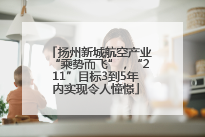 扬州新城航空产业“乘势而飞”，“211”目标3到5年内实现令人憧憬