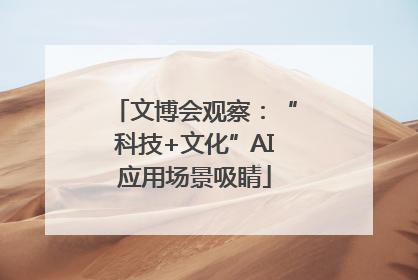 文博会观察：“科技+文化”AI应用场景吸睛