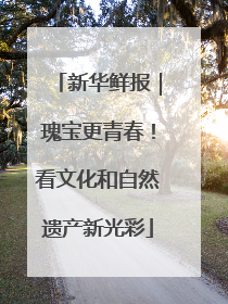 新华鲜报｜瑰宝更青春！看文化和自然遗产新光彩