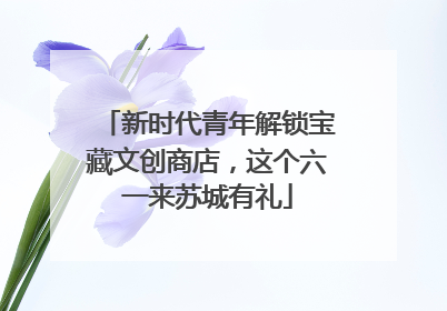 新时代青年解锁宝藏文创商店，这个六一来苏城有礼