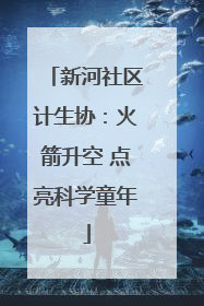新河社区计生协：火箭升空 点亮科学童年