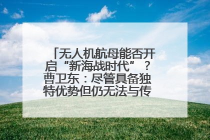 无人机航母能否开启“新海战时代”？曹卫东：尽管具备独特优势但仍无法与传统航母相提并论