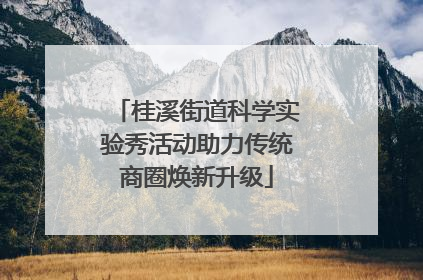 桂溪街道科学实验秀活动助力传统商圈焕新升级