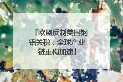 欧盟反制美国钢铝关税，全球产业链重构加速