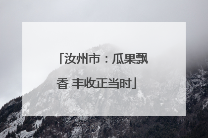 汝州市：瓜果飘香 丰收正当时