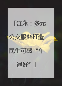 江永：多元公交服务打造民生可感“车通好”