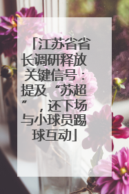 江苏省省长调研释放关键信号：提及“苏超”，还下场与小球员踢球互动