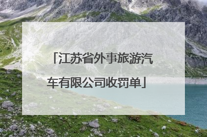江苏省外事旅游汽车有限公司收罚单